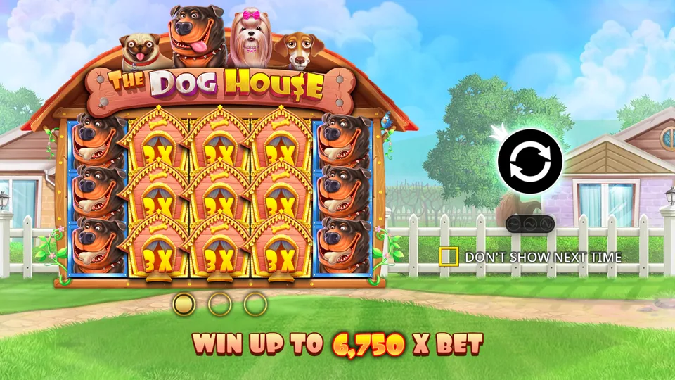 Стартовый экран слота The Dog House